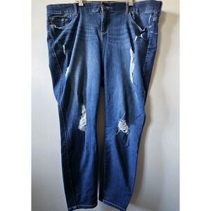 Torrid Bombshell Skinny‎ Jeans Women's Plys Size 26R Distressed Premium Stretch